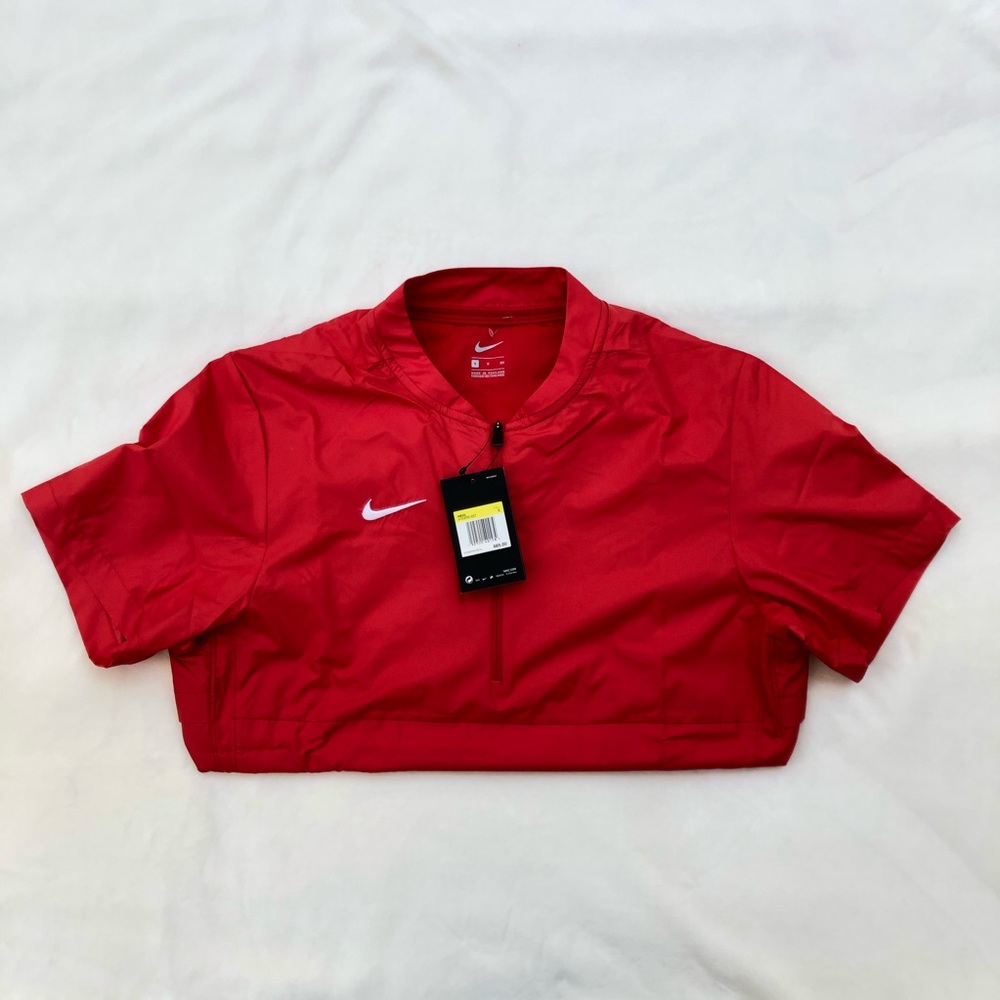 Nike Men's 1/4 Zip Jacket Red NWT Sz S